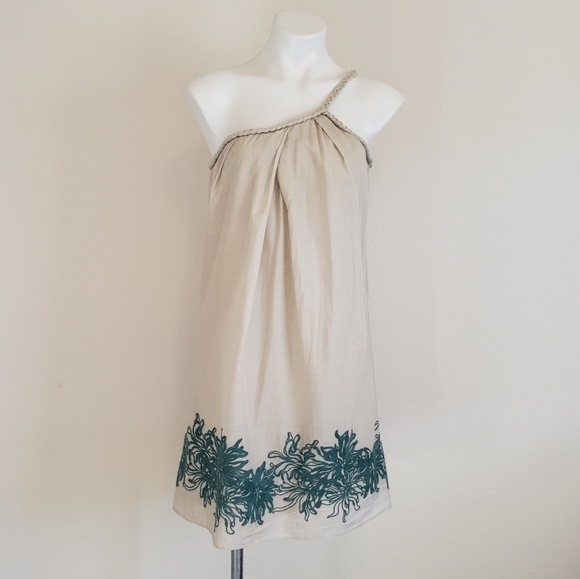 𝅺BCBGENERATION Tropical Print 100% Cotton Dress - Picture 1 of 6